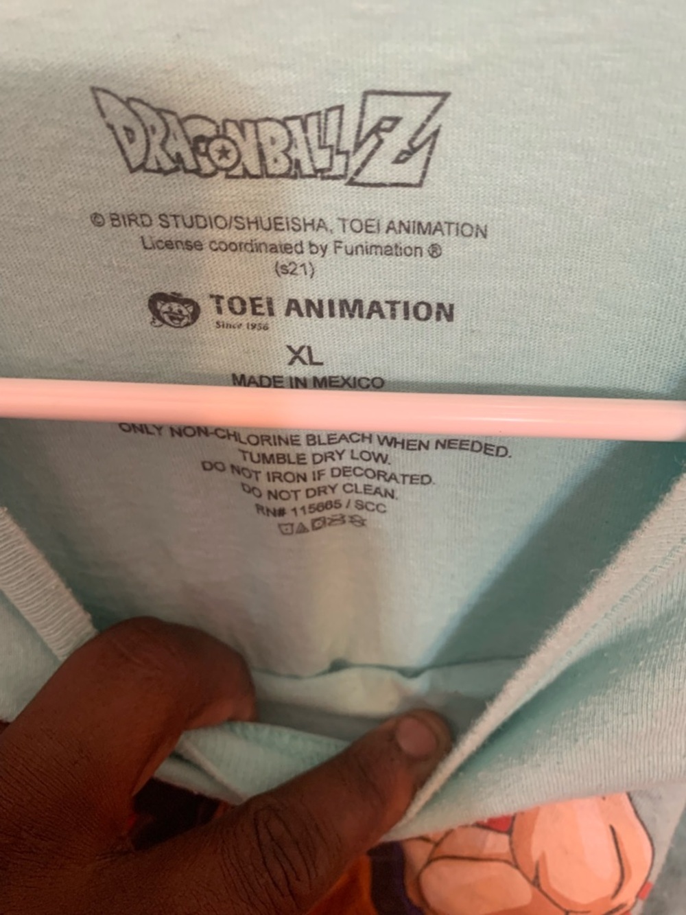 Dragon Ball Z Toei Animation Graphic Tee - Light Aqua